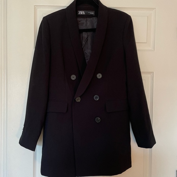 NWOT Zara Basic Flow Blazer - Black - Picture 3 of 5